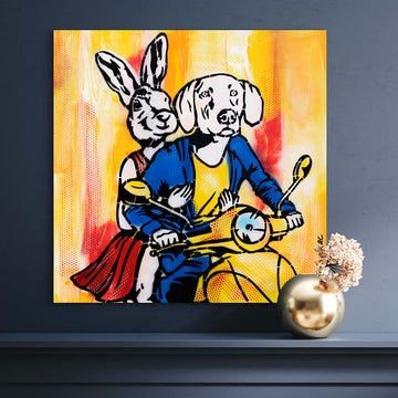 It's Vespa Time (Original Painting)