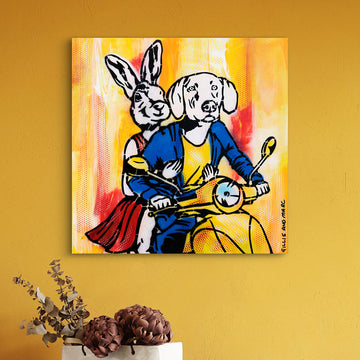 It's Vespa Time (Original Painting)