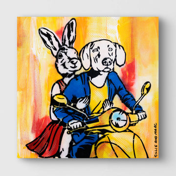 It's Vespa Time (Original Painting)