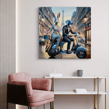 In Love in Paris (Original Painting)