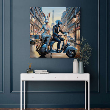 In Love in Paris (Original Painting)