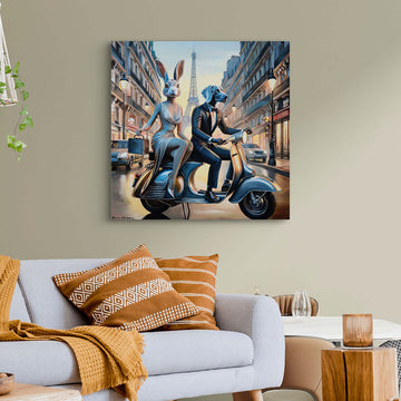 In Love in Paris (Original Painting)