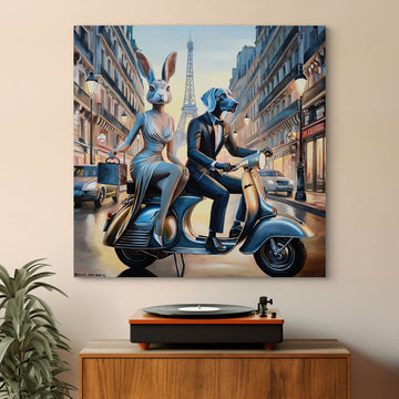 In Love in Paris (Original Painting)