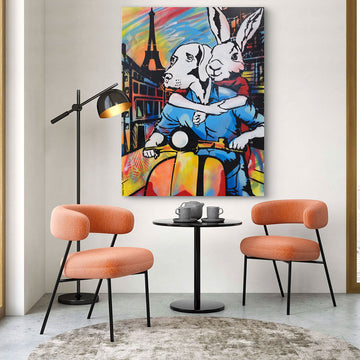 In Love in Paris (Original Painting)