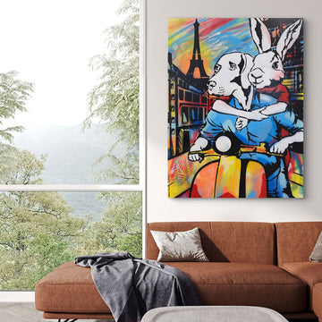 In Love in Paris (Original Painting)