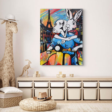 In Love in Paris (Original Painting)