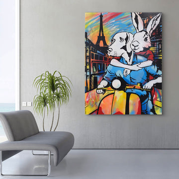 In Love in Paris (Original Painting)