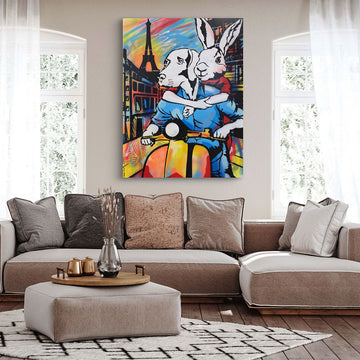 In Love in Paris (Original Painting)