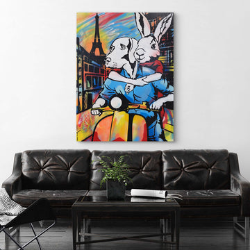 In Love in Paris (Original Painting)