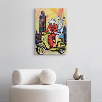 Kisses for London (Original Painting)