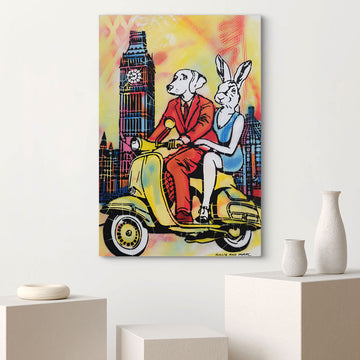 Kisses for London (Original Painting)