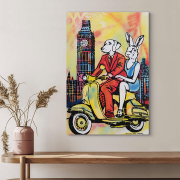 Kisses for London (Original Painting)