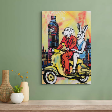 Kisses for London (Original Painting)