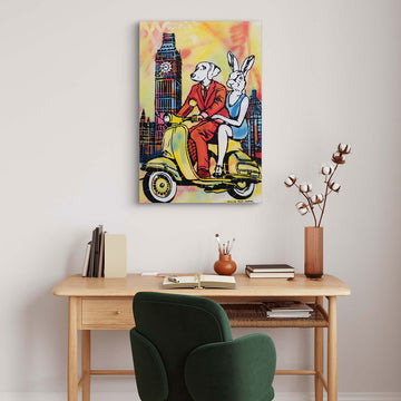 Kisses for London (Original Painting)