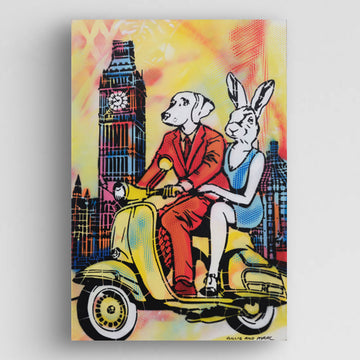 Kisses for London (Original Painting)