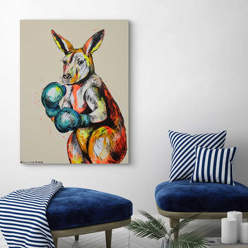 Kangaroo Knockout (Original Painting)
