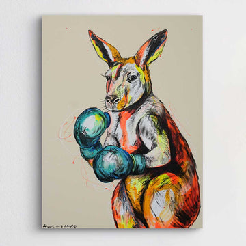Kangaroo Knockout (Original Painting)