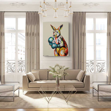 Kangaroo Knockout (Original Painting)
