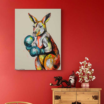 Kangaroo Knockout (Original Painting)