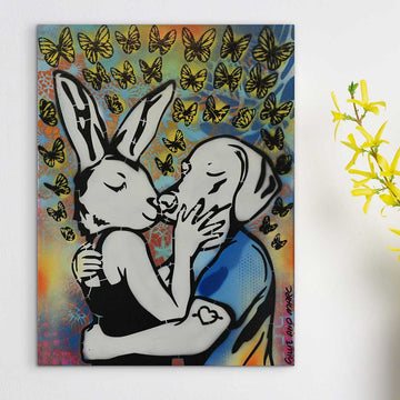 Kiss Me and Never Stop (Original Painting)