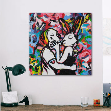 Kiss and Make Up (Original Painting)