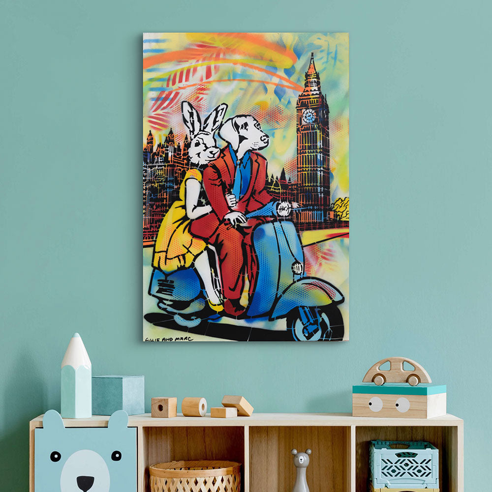 トクコプルミエヴォル　London London ポップアート　SH London Calling (Original Painting) – Gillie and Marc®