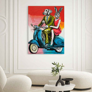 Life Is Better When We Ride Together (Original Painting)