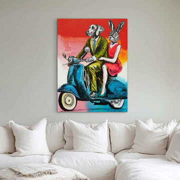 Life Is Better When We Ride Together (Original Painting)
