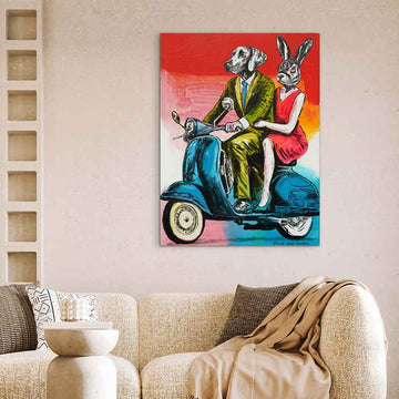 Life Is Better When We Ride Together (Original Painting)