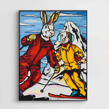 Life Is Skiing (Original Painting)