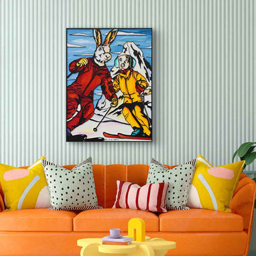 Life Is Skiing (Original Painting)