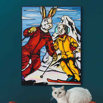 Life Is Skiing (Original Painting)