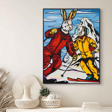 Life Is Skiing (Original Painting)