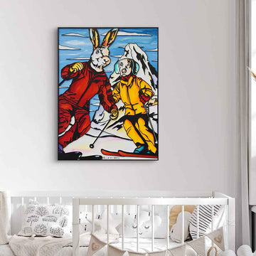 Life Is Skiing (Original Painting)