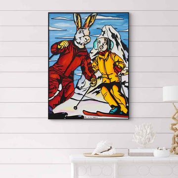 Life Is Skiing (Original Painting)