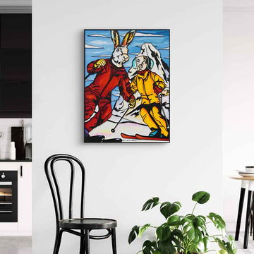 Life Is Skiing (Original Painting)