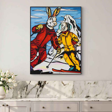 Life Is Skiing (Original Painting)