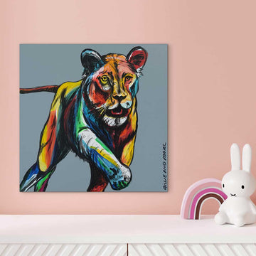 Lioness At Night (Original Painting)