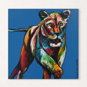 Lioness Is Ready (Original Painting)