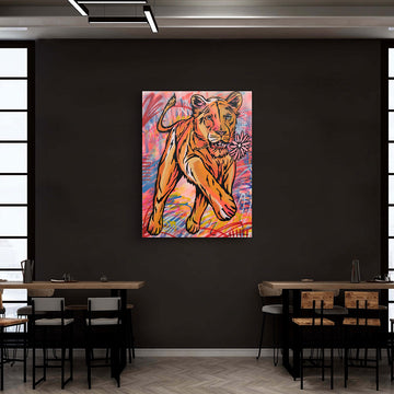 Lioness Looks Pretty (Original Painting)