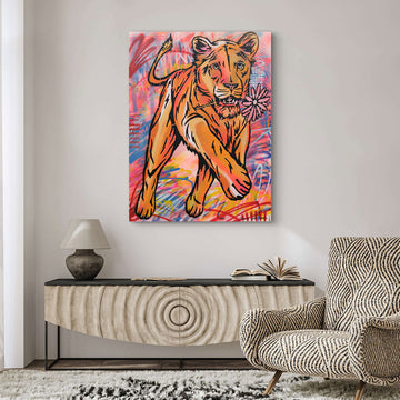 Lioness Looks Pretty (Original Painting)