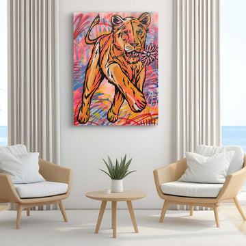 Lioness Looks Pretty (Original Painting)