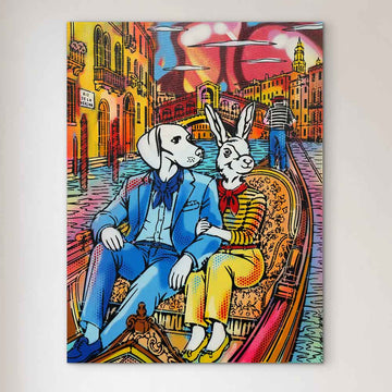 Little Romance in Venice (Original Painting)