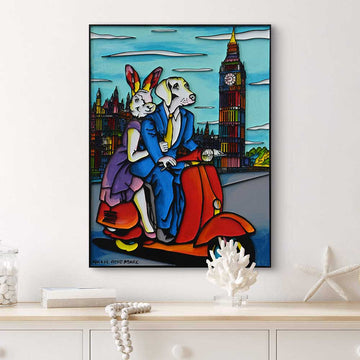 London Was in Their Sites (Original Painting)