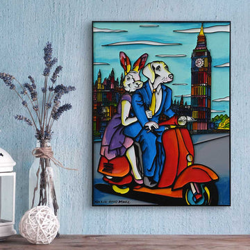 London Was in Their Sites (Original Painting)