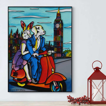 London Was in Their Sites (Original Painting)