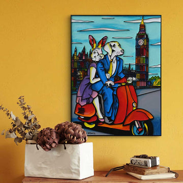 London Was in Their Sites (Original Painting)