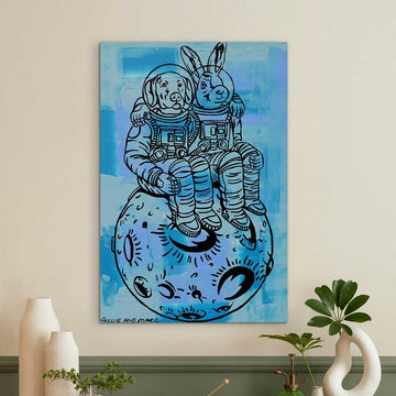 Lost in Love in Space (Original Painting)