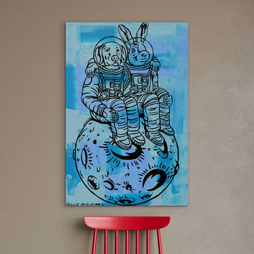 Lost in Love in Space (Original Painting)