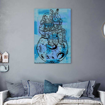 Lost in Love in Space (Original Painting)